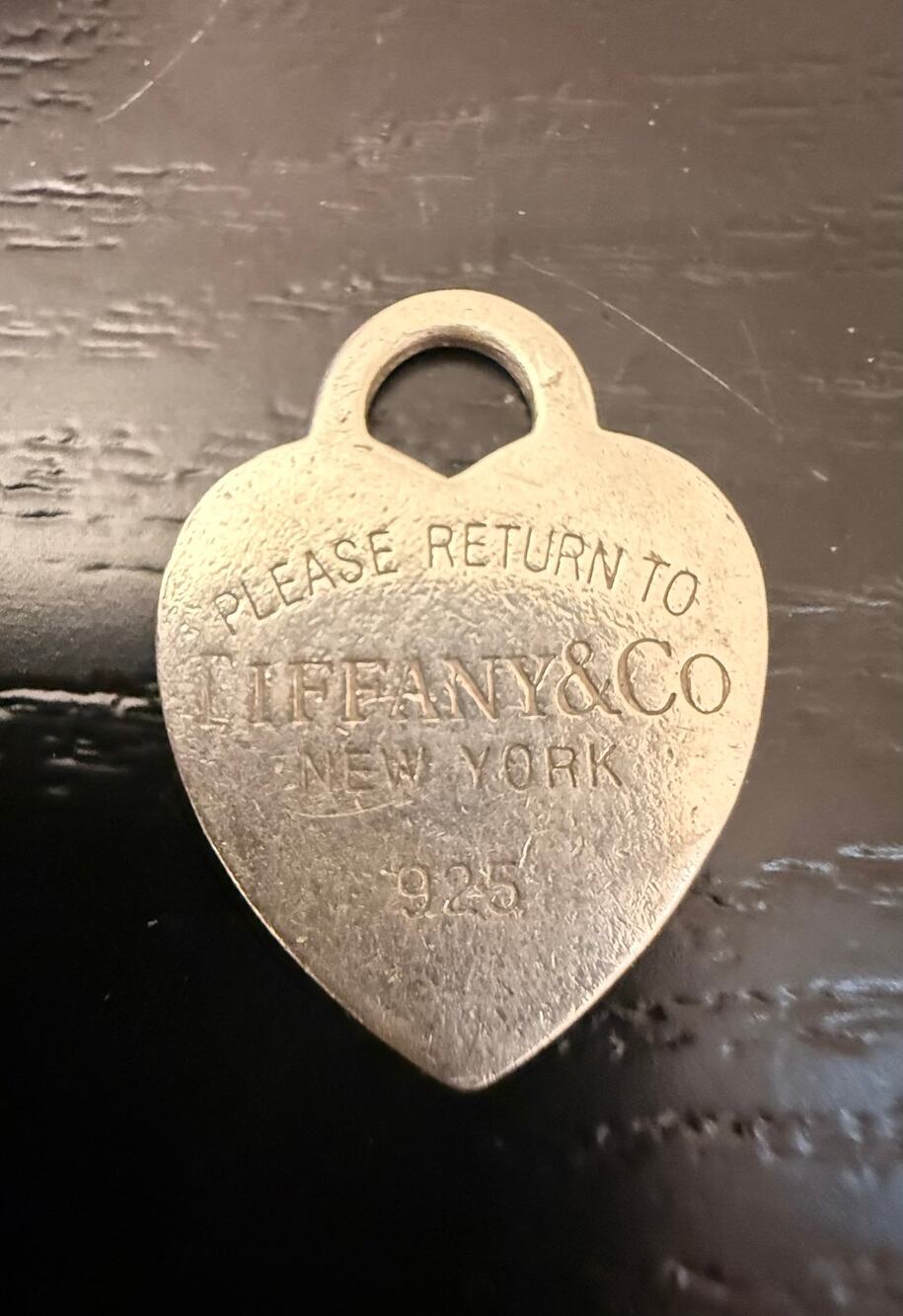 Authentic Tiffany & Co 925 Sterling Silver Tag Charm Pendant 4 grams